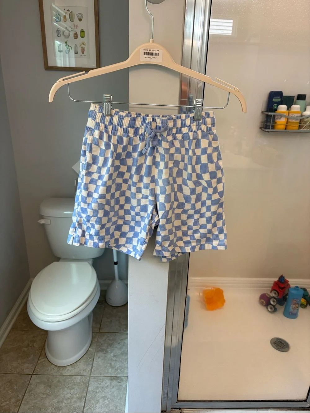 Crewcuts Blue and White Checkerboard Kids Shorts